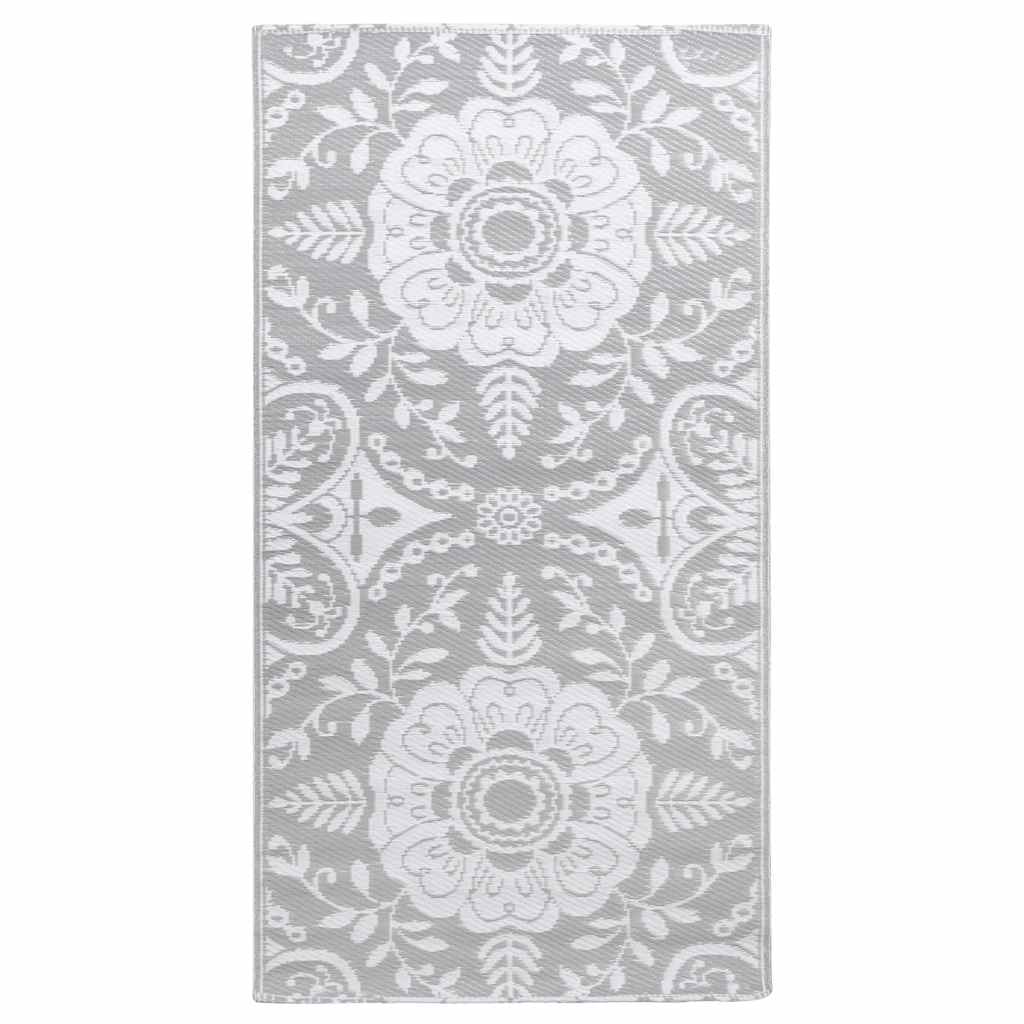 Vidaxl extérieur tapis Arakil 80x150 cm pp gris clair
