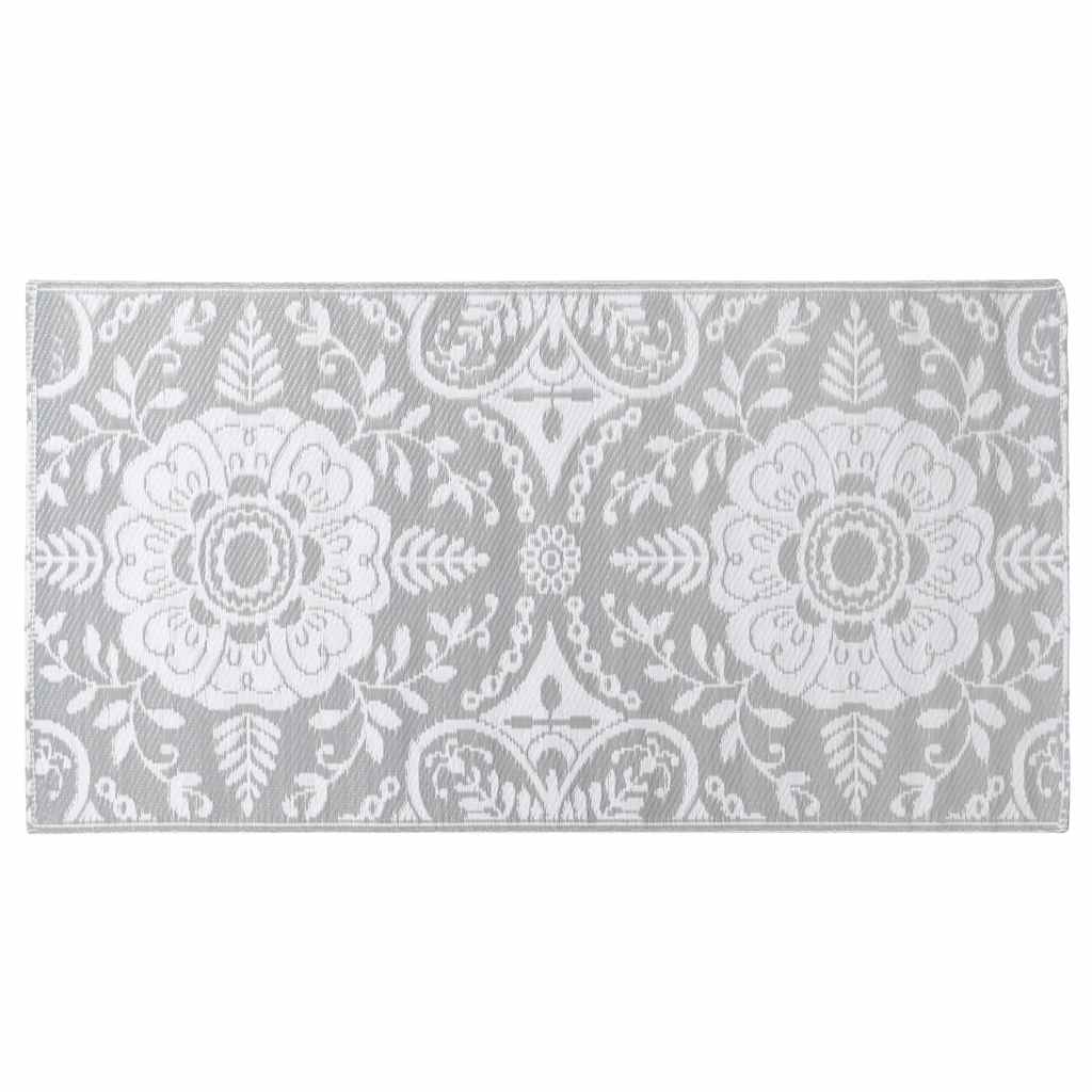 Vidaxl extérieur tapis Arakil 80x150 cm pp gris clair