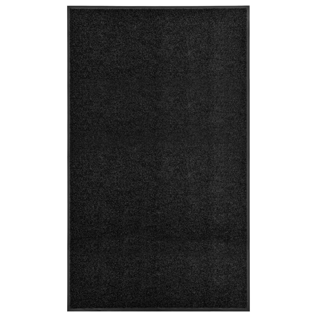 Vidaxx paillasson lavable 90x150 cm noir