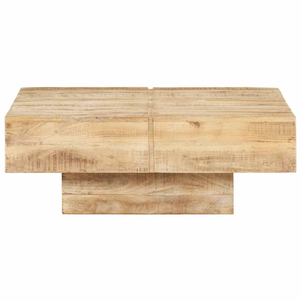 Vidaxl salontafel 80x80x28 cm massief mangohout