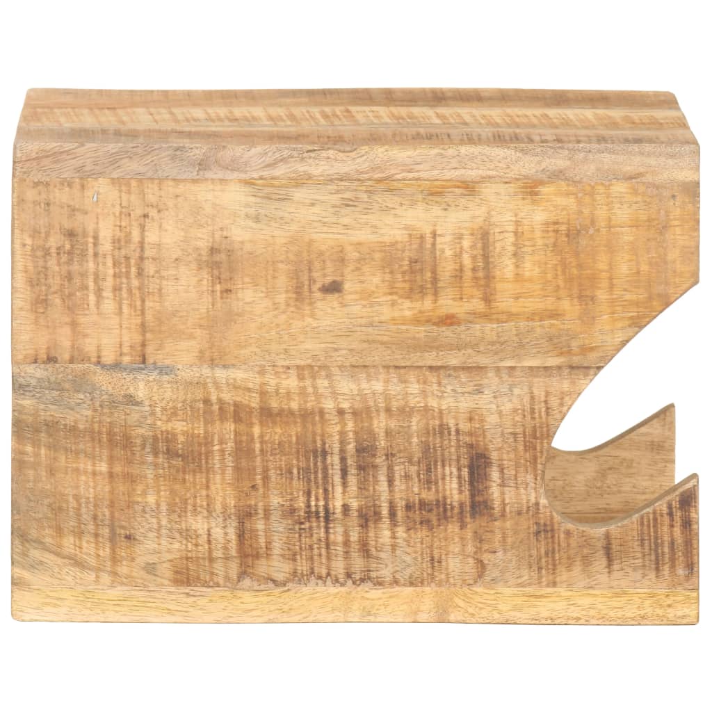 Vidaxx porte-vélos mural 35x25x25 cm bois de manguier massif brut