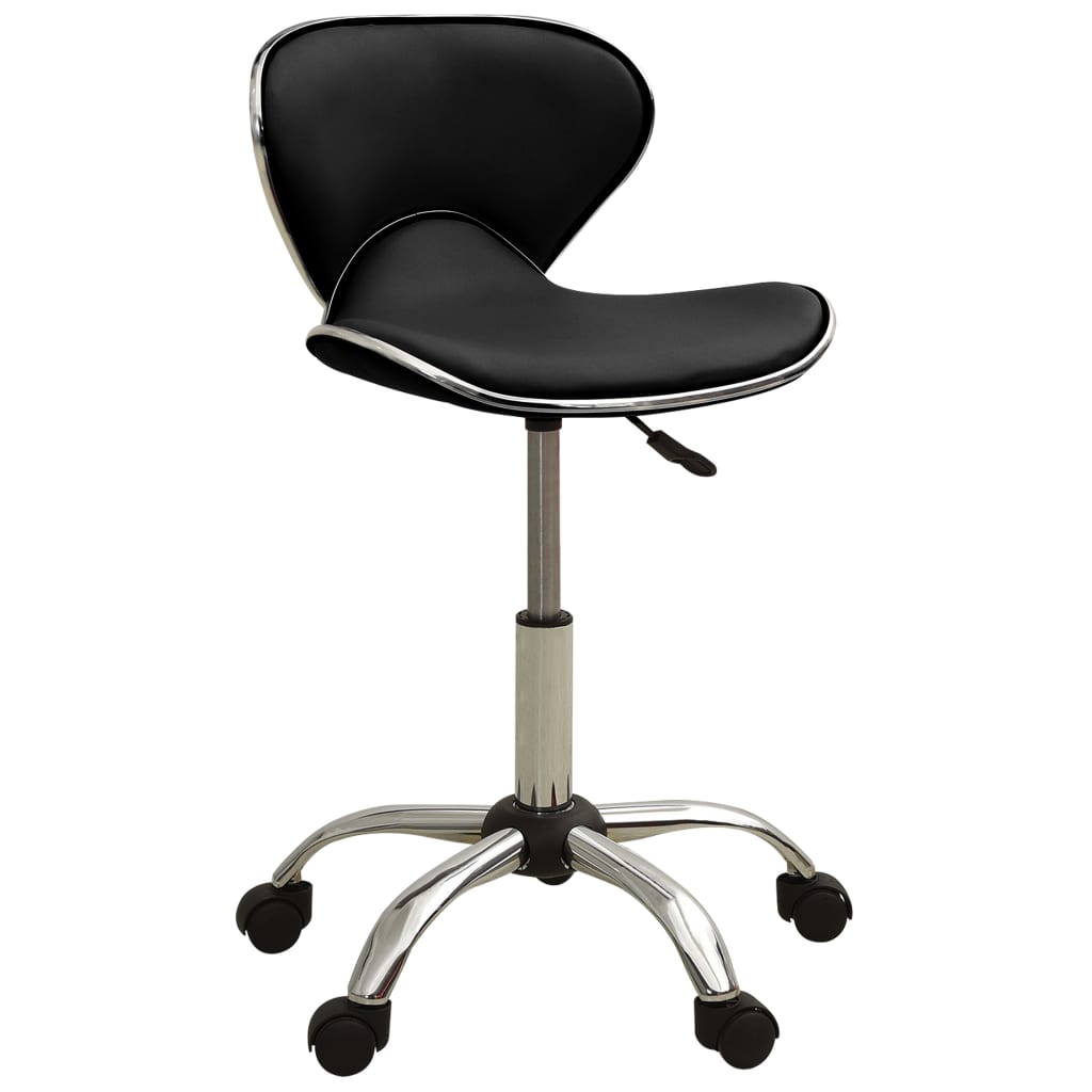 VidaXL tabouret de salon cuir artificiel noir