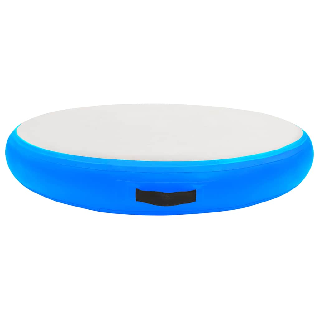 Vidaxx tapis de gymnastique avec pompe gonflable 100x100x10 cm PVC bleu