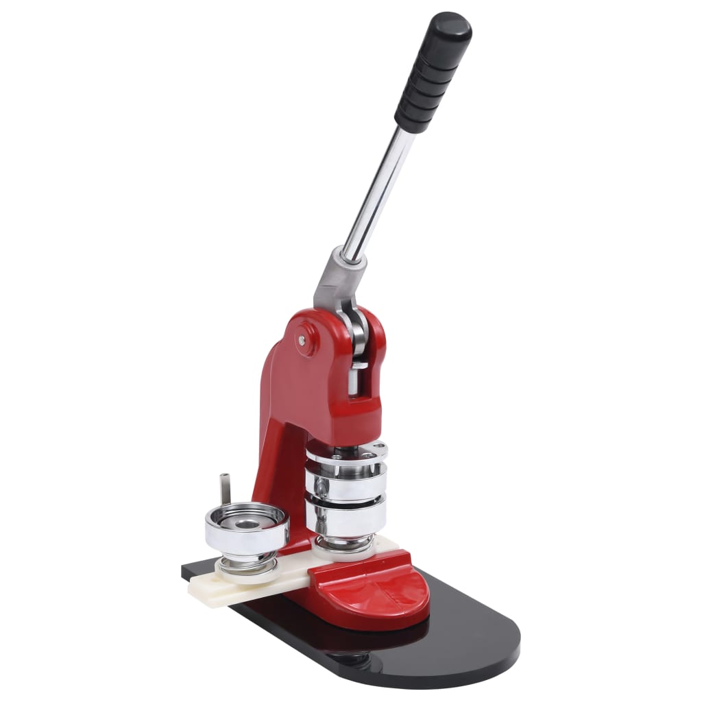 Machine de bouton Vidaxl avec 500 pièces de bouton PC 37 mm