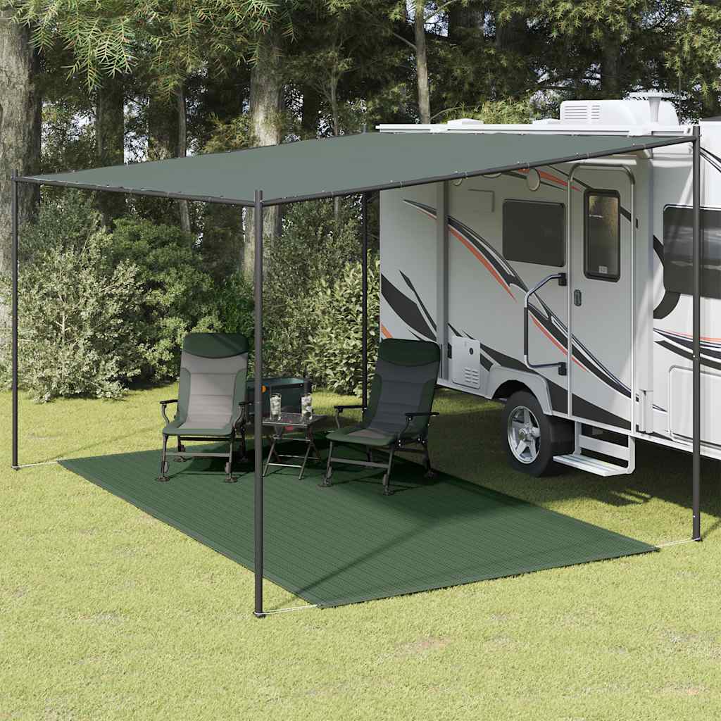 Tapis de tente Vidaxl 250x450 cm vert foncé