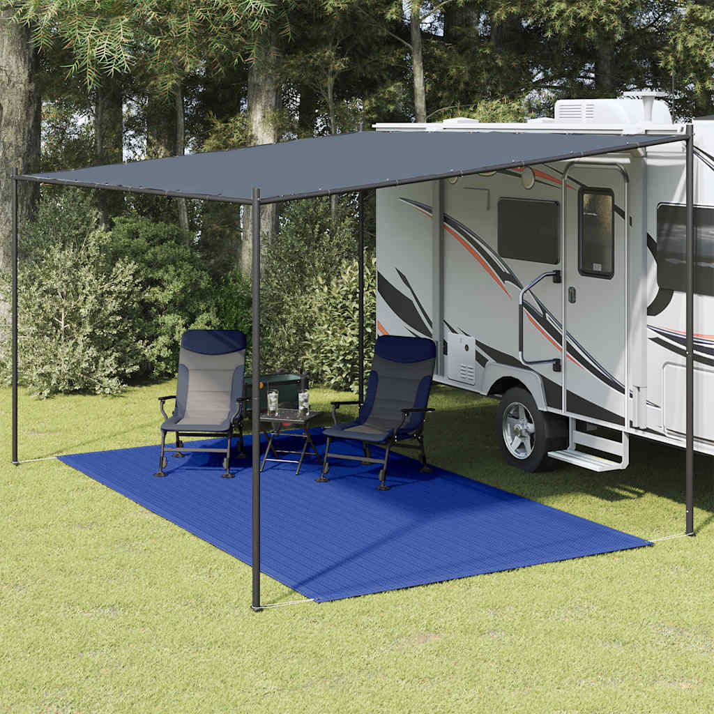 Tapis de tente Vidaxl 250x400 cm bleu