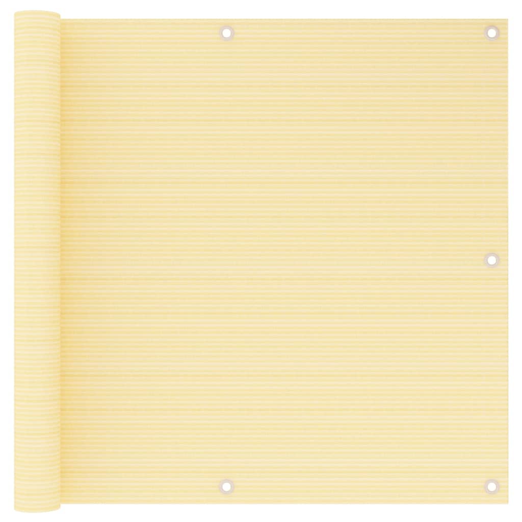 Écran de balcon Vidaxl 90x400 cm beige HDPE