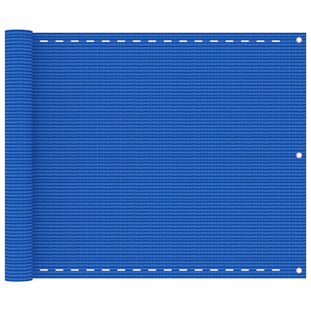 Écran de balcon Vidaxl 75x600 cm bleu HDPE