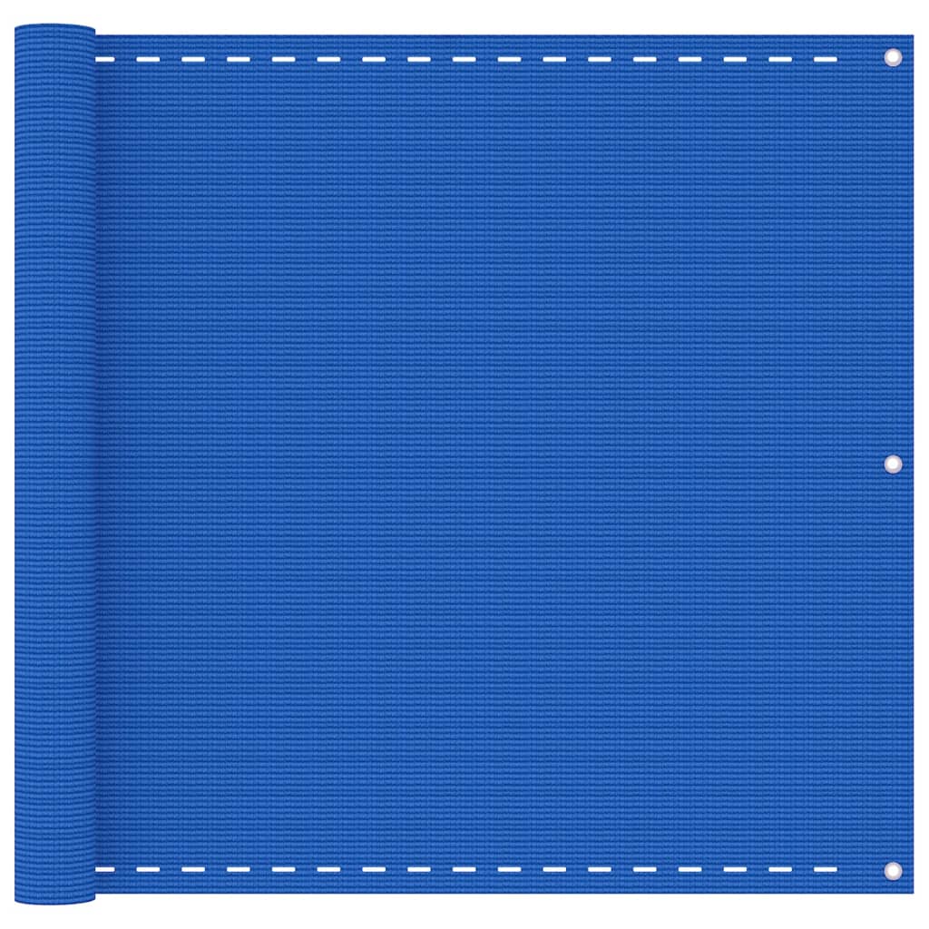 Écran de balcon Vidaxl 90x600 cm bleu HDPE