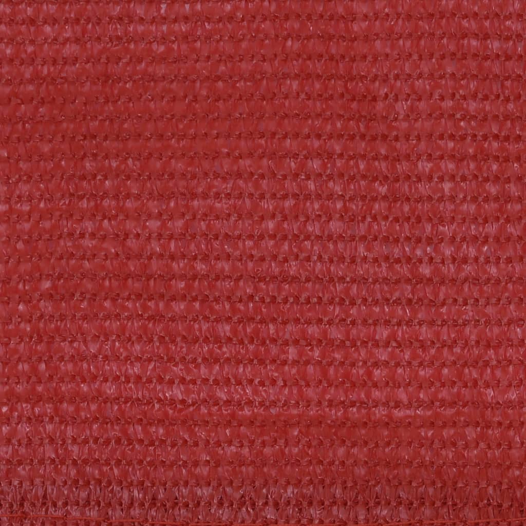 Écran de balcon Vidaxl 75x400 cm rouge HDPE