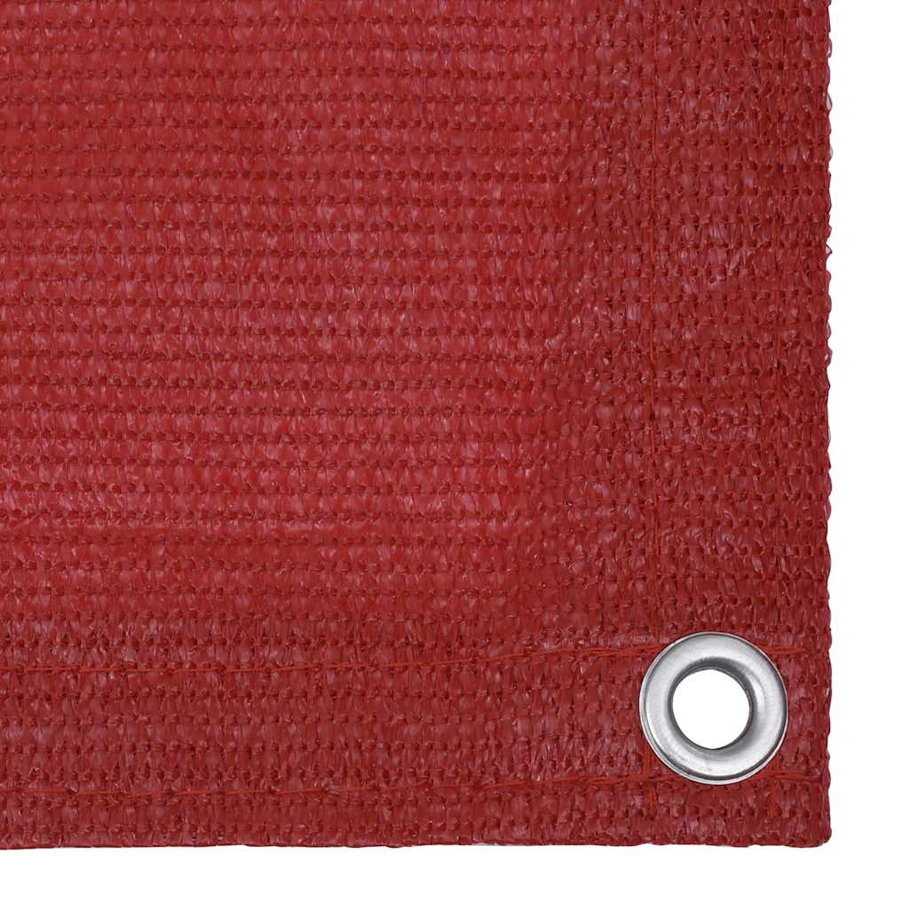 Écran de balcon Vidaxl 90x400 cm rouge HDPE