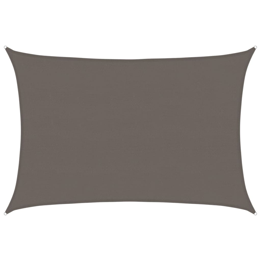 Voile d'ombrage Vidaxl 160 g m² 5x6 m PEHD anthracite