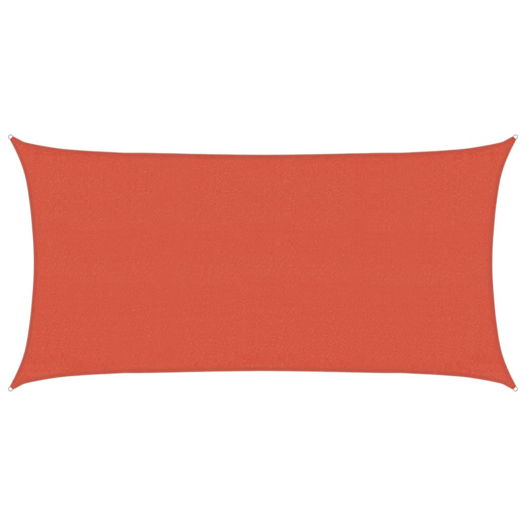 Vidaxl Zonnezeil 160 g m² 3x6 m HDPE Colore en terre cuite