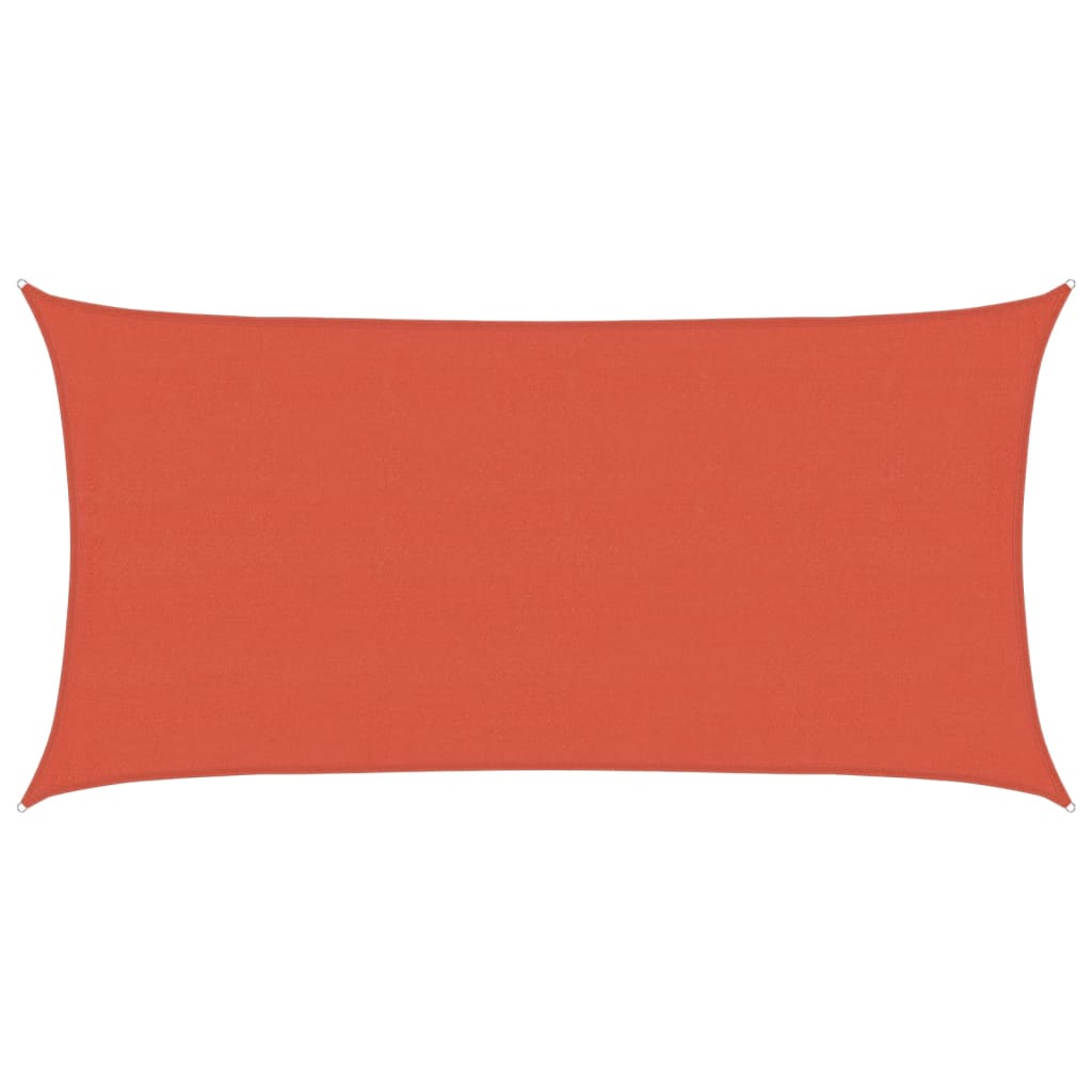 Vidaxl Zonnezeil 160 g m² 4x7 M HDPE Terracotta -Colored