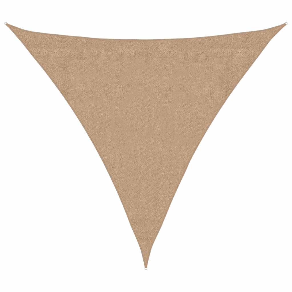 VidaXL voile d'ombrage 160 g m² 3,6x3,6x3,6 m PEHD taupe