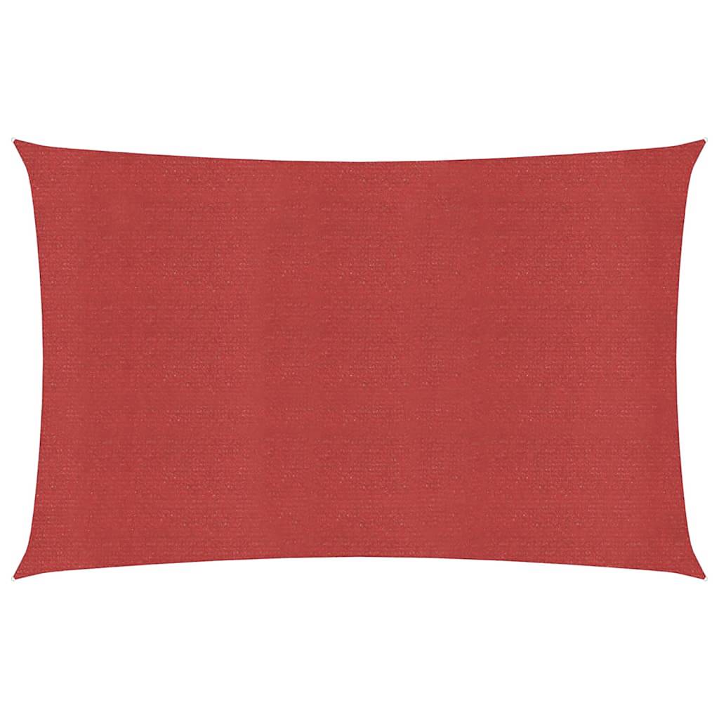 Vidaxl zonnezil 160 g m² 2,5x5 m en rouge HDPE