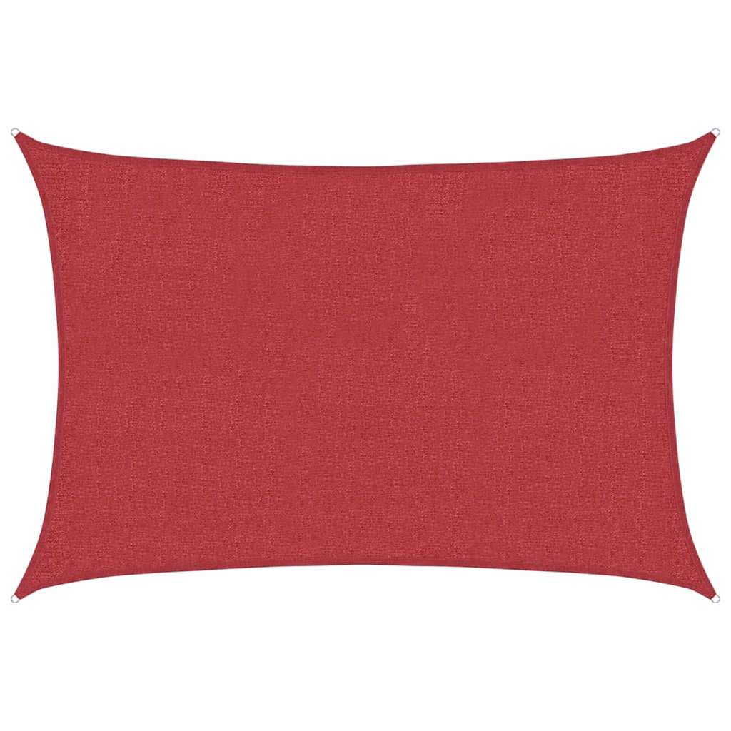 Vidaxl Zonnezeil 160 g m² 3x5 m HDPE rouge
