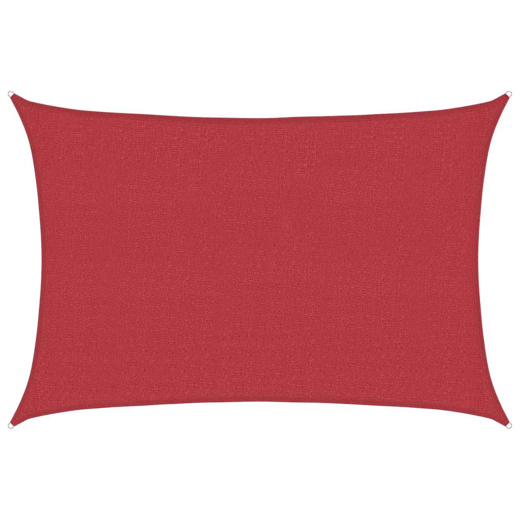 Vidaxl zonnezil 160 g m² 3,5x4,5 m en rouge HDPE