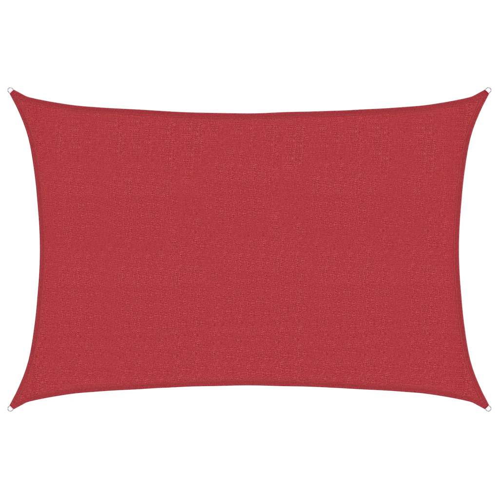 Vidaxl Zonnezeil 160 g m² 4x5 m HDPE rouge
