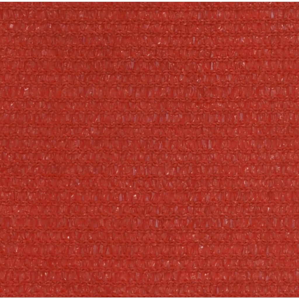 Vidaxl Zonnezeil 160 g m² 4,5x4,5x4,5 m HDPE rouge