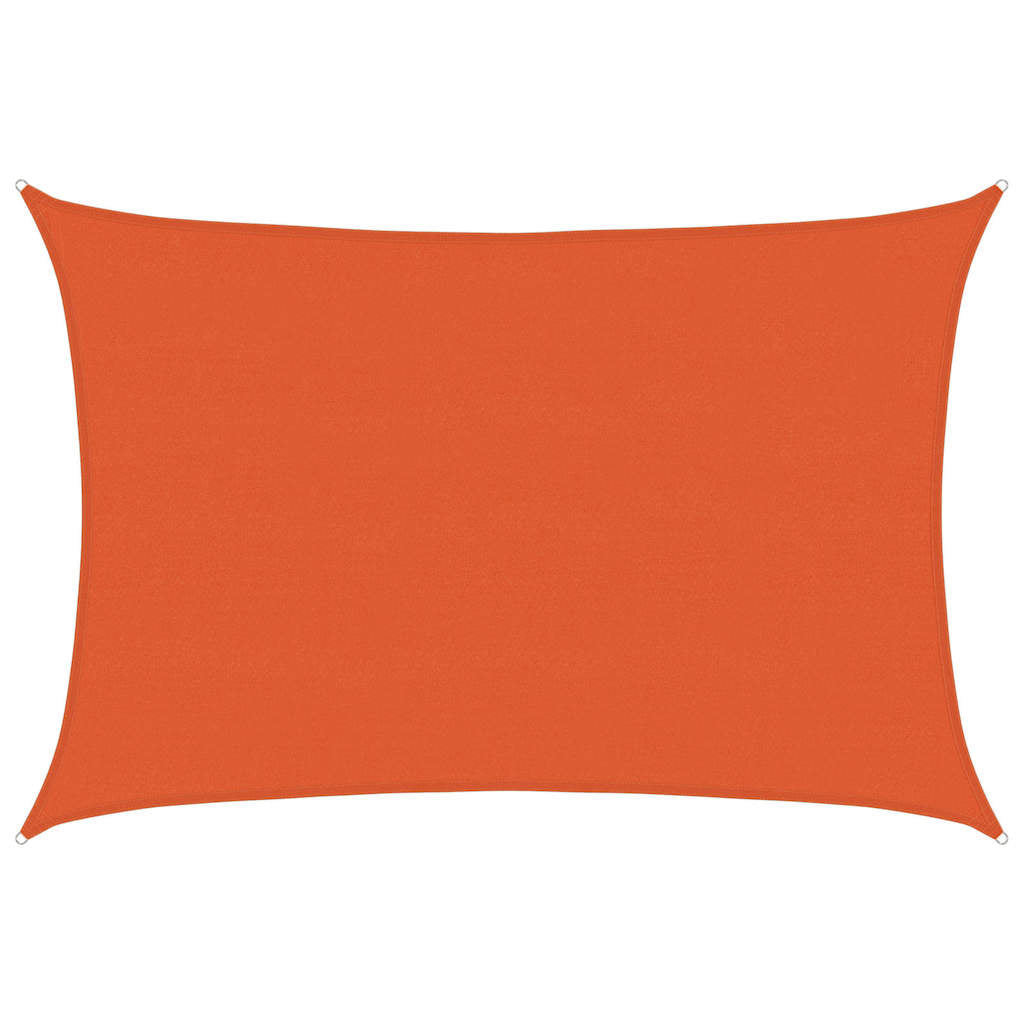 Vidaxl zonnezeil 160 g m² rechthoekig 5x6 m hdpe oranje