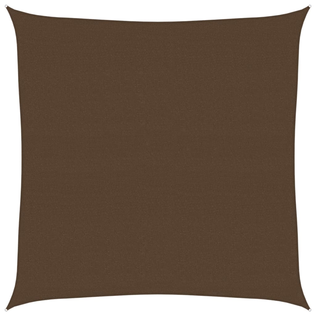 Vidaxl Zonnezeil 160 g m² 4,5x4,5 m brun HDPE