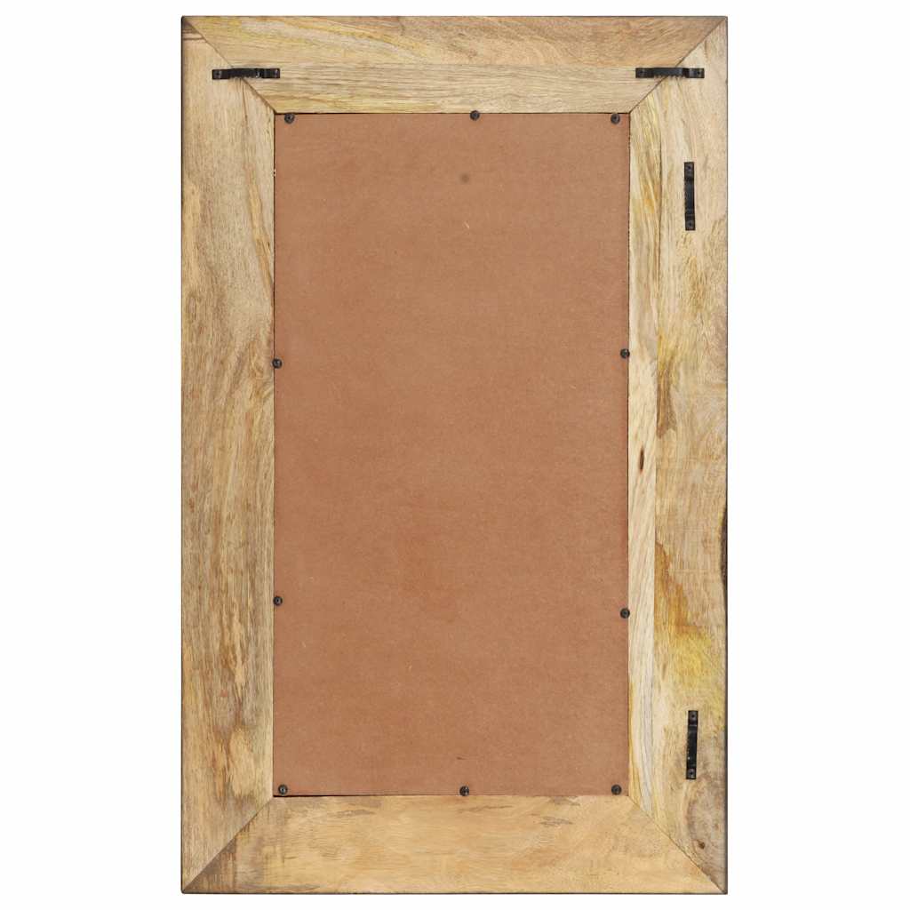 VidaXL miroir 80x50 cm bois de manguier massif