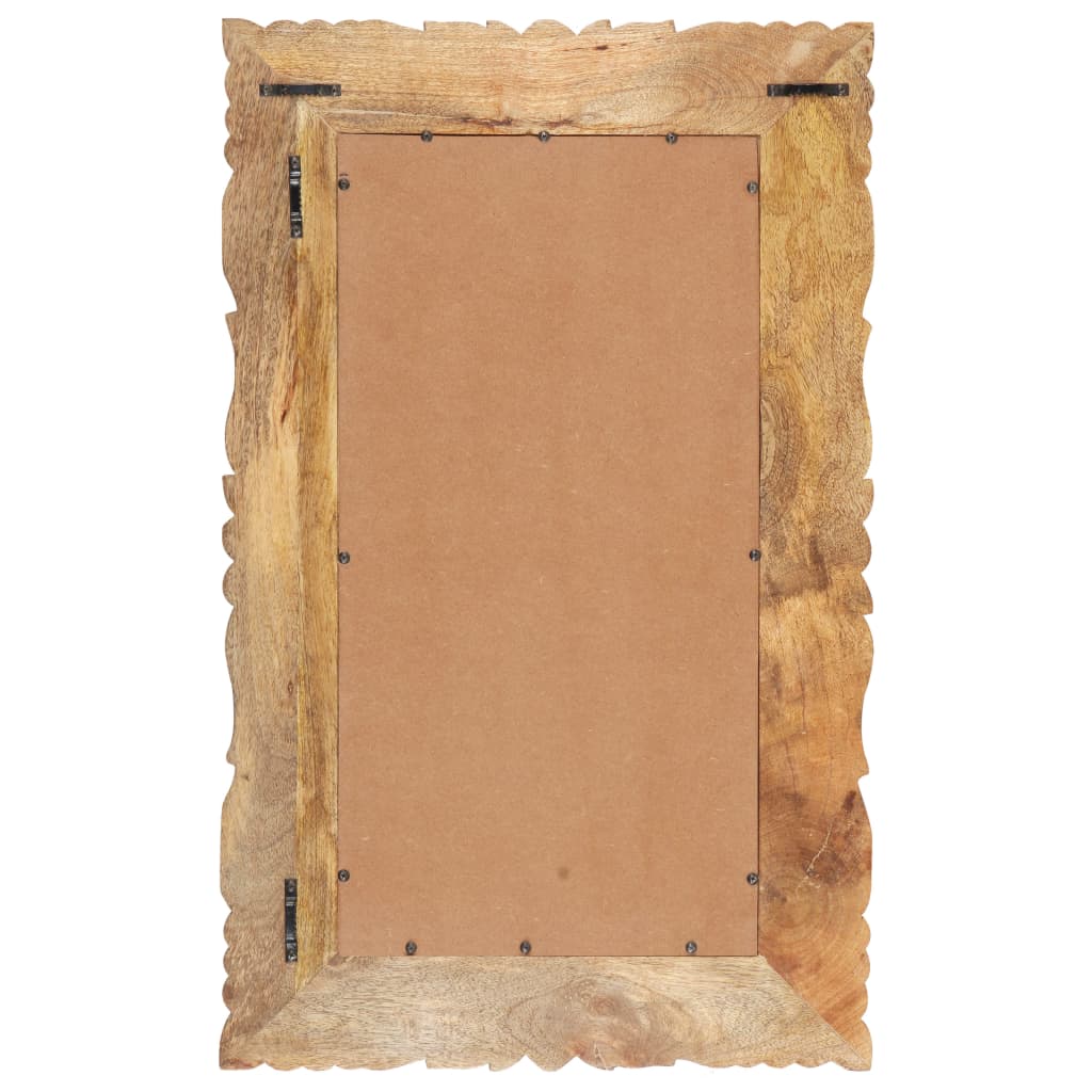 VidaXL miroir 80x50 cm bois de manguier massif
