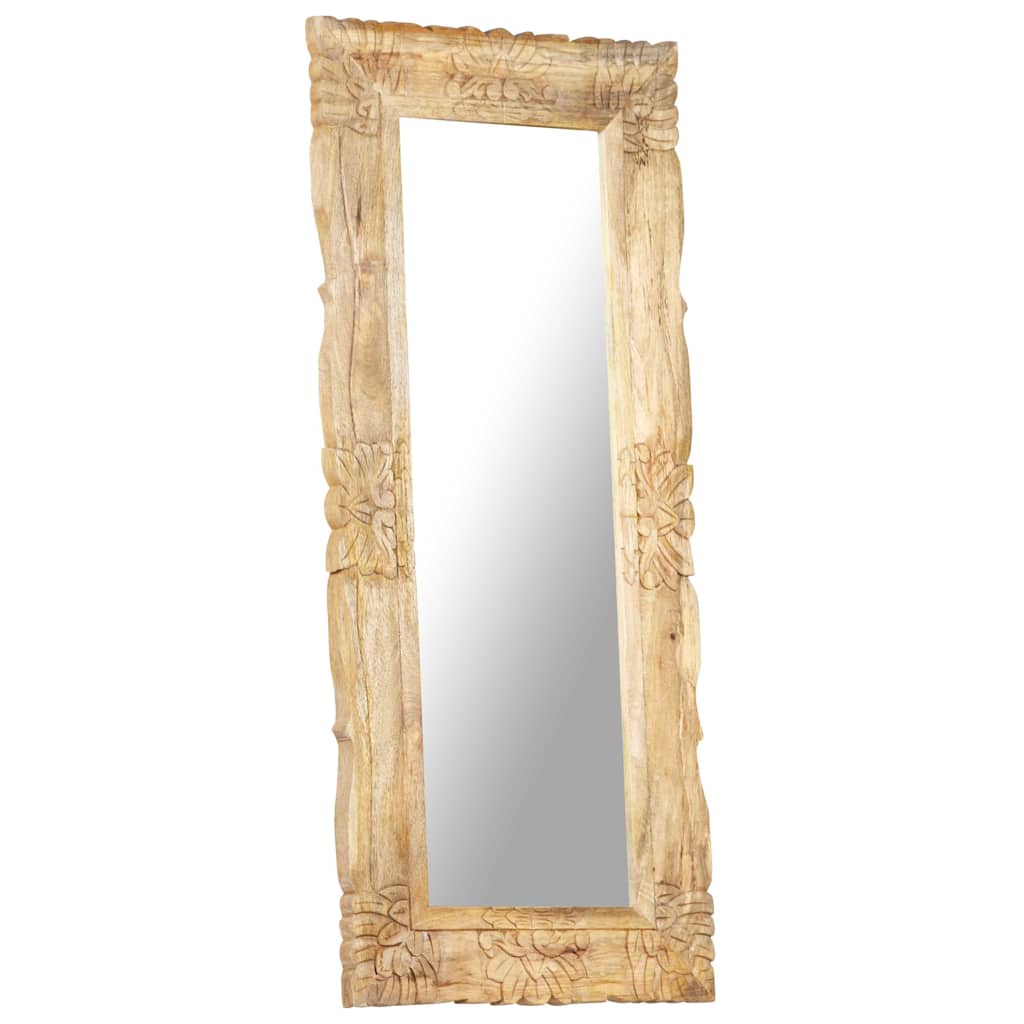 Miroir Vidaxx 110x50 cm bois de manguier massif