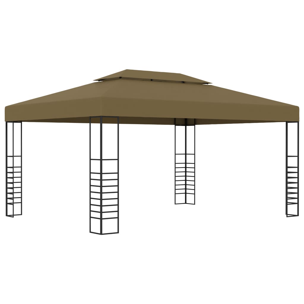 VidaXL Tonnelle 180 g m² 3x4 m taupe
