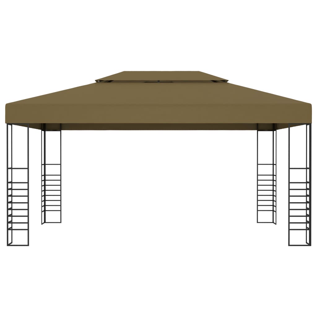 VidaXL Tonnelle 180 g m² 3x4 m taupe