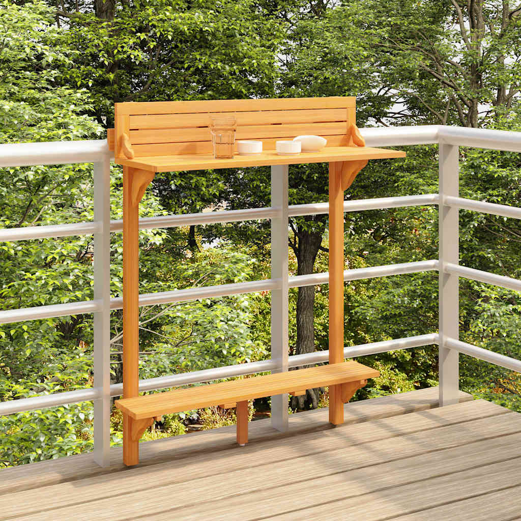 Vidaxl balkonbartafel 90x37x122,5 cm massief acaciahout