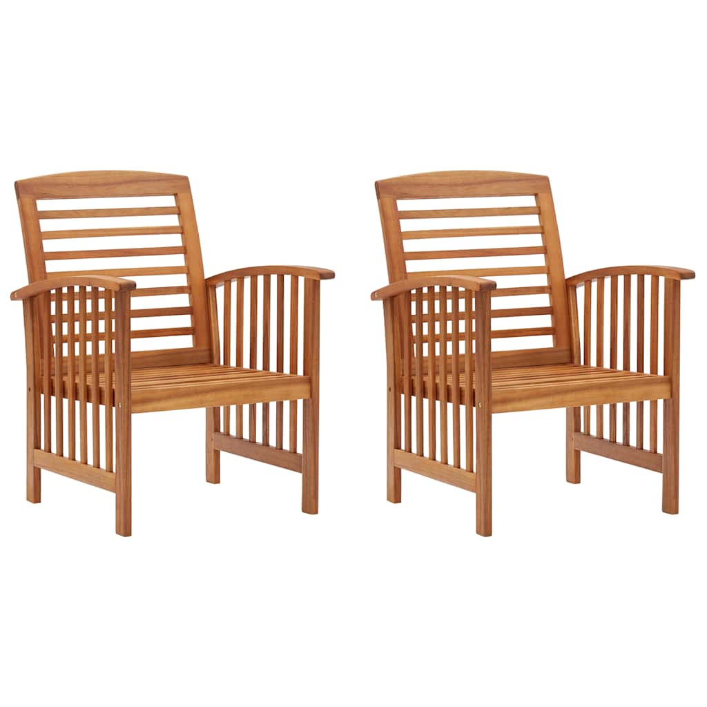 Vidaxl tuinstoelen 2 st massief acaciahout
