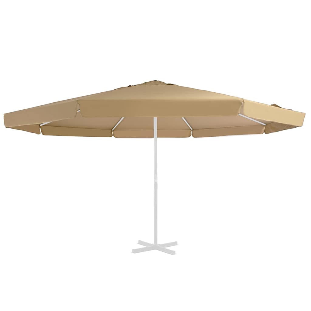 Tissu de remplacement Vidaxl pour parasol 515 cm taupe