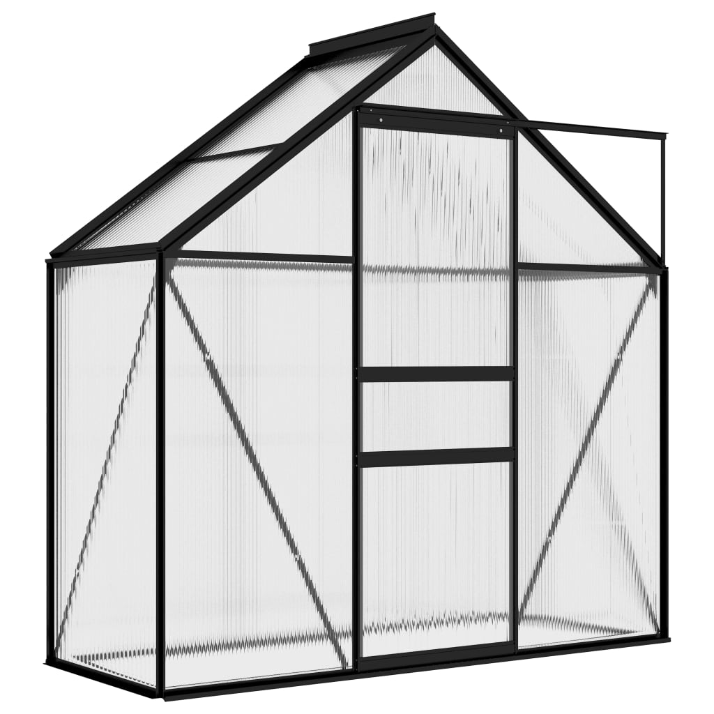 VidaXL Serre de jardin 1,33 m² aluminium anthracite