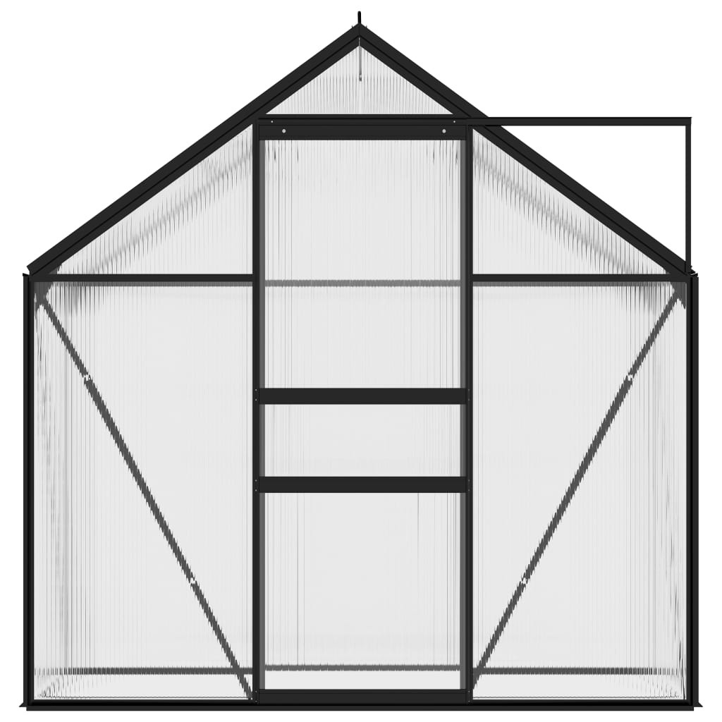VidaXL Serre de jardin 1,33 m² aluminium anthracite
