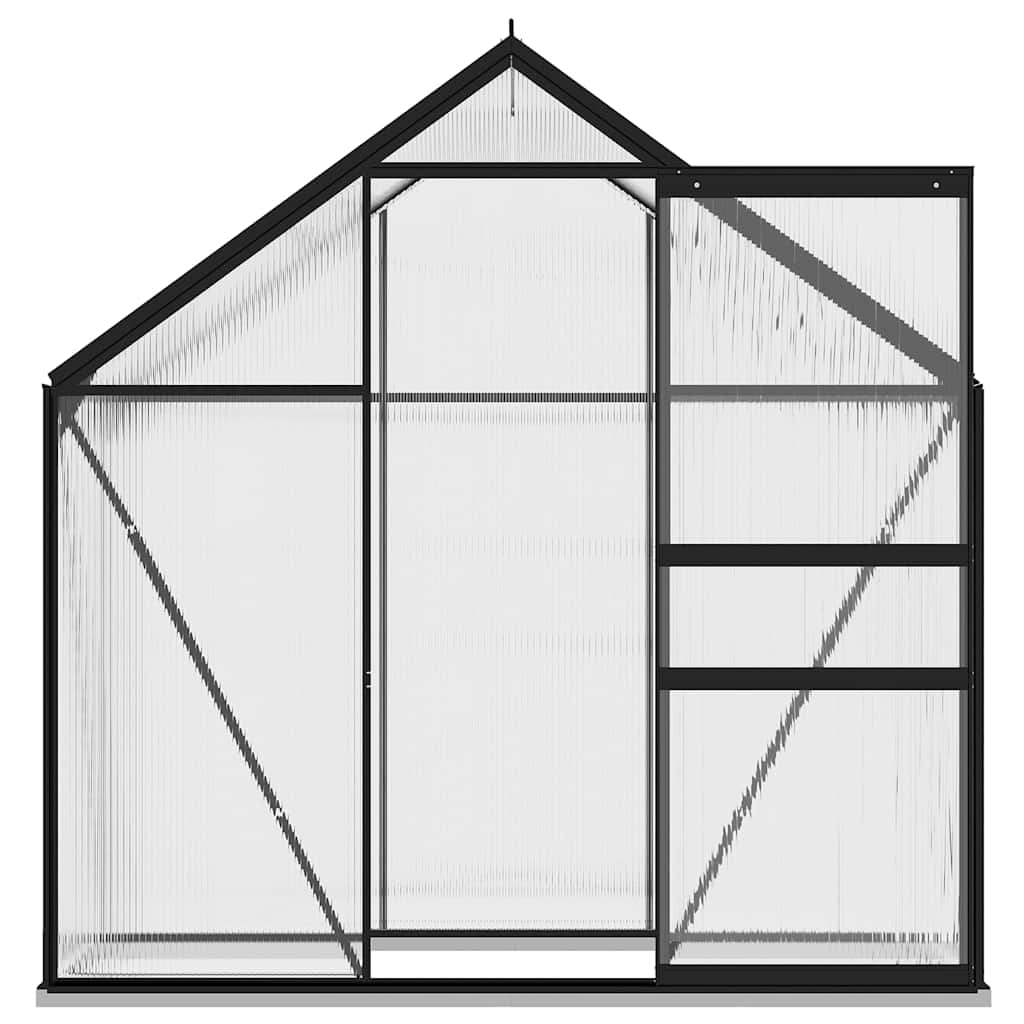 Serre de jardin Vidaxl 2,47 m³ aluminium anthracite