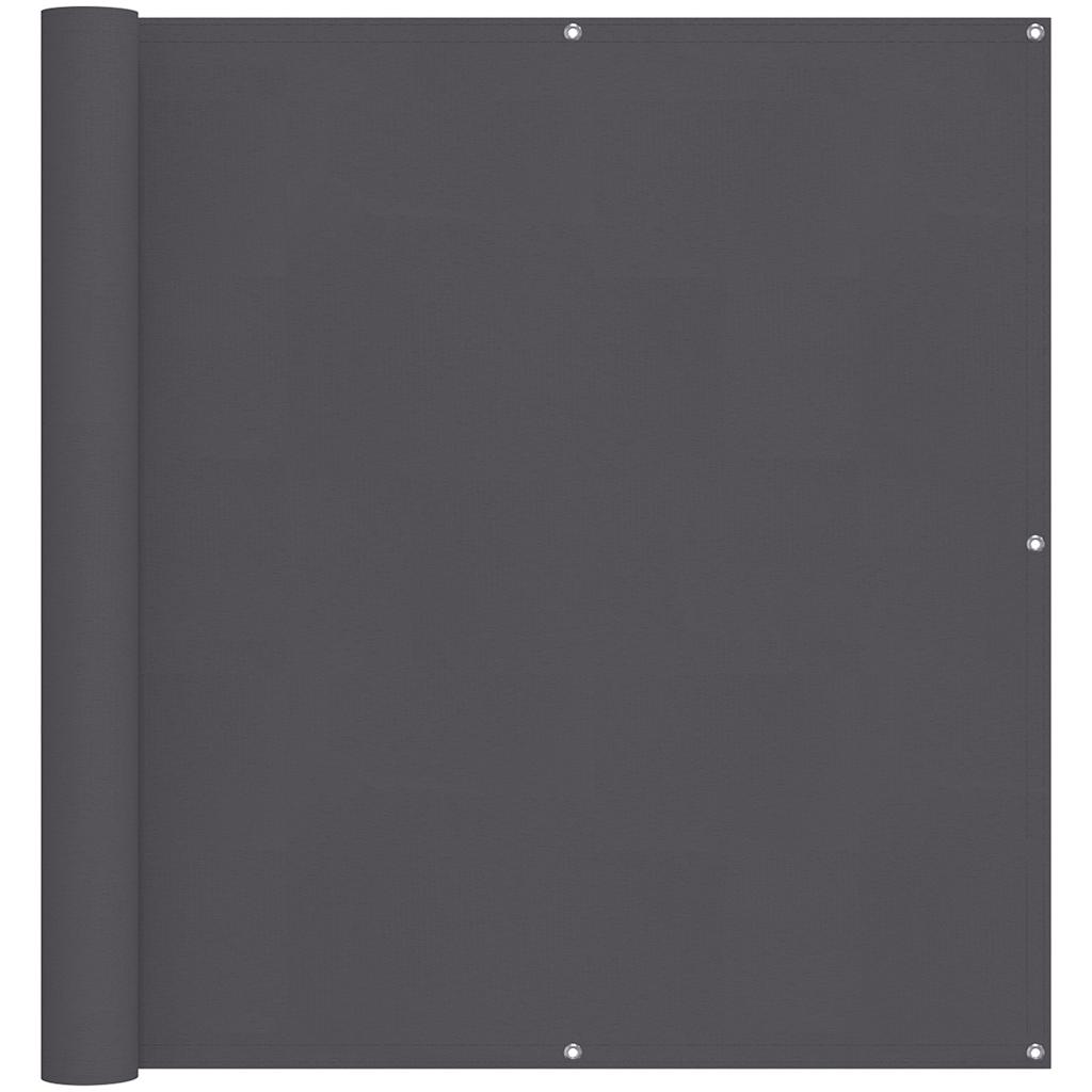Écran de balcon Vidaxl 120x500 cm Oxford Fabric Anthracite