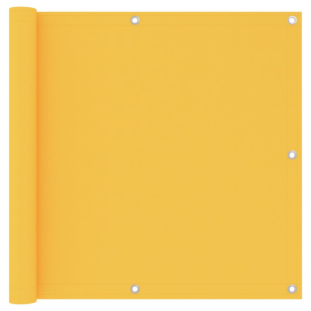Écran de balcon Vidaxl 90x300 cm Oxford Fabric Jaune