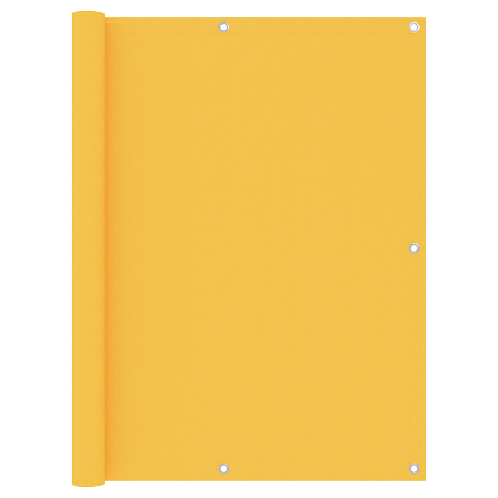 Écran de balcon Vidaxl 120x300 cm Oxford Fabric jaune