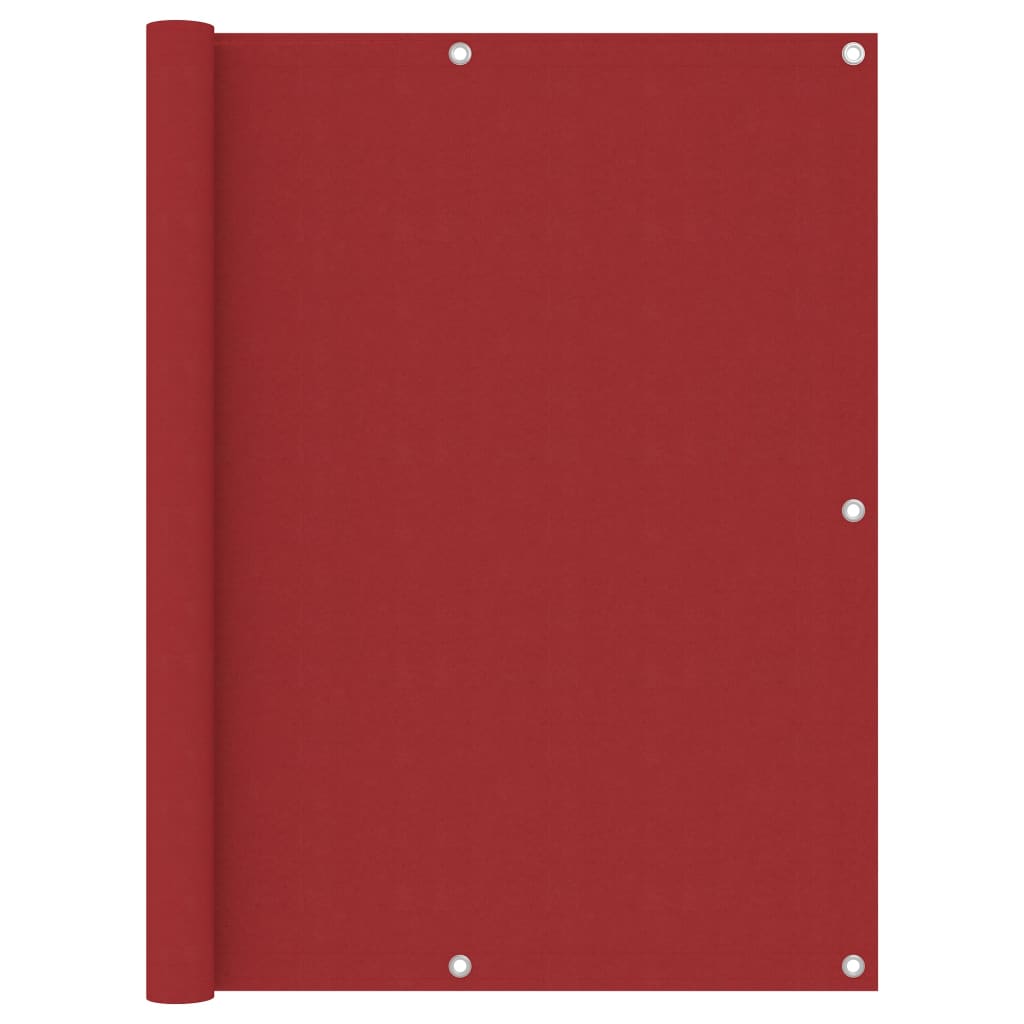 Écran de balcon Vidaxl 120x300 cm Oxford Fabric Red