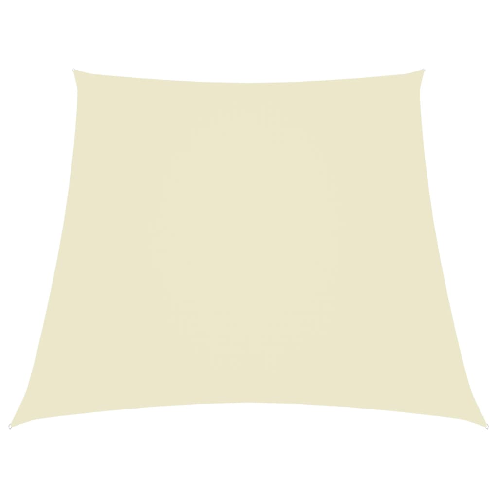 Vidaxl Zonnezeil Trapezium 2 4x3 M Oxford Tissu Cream -Colored
