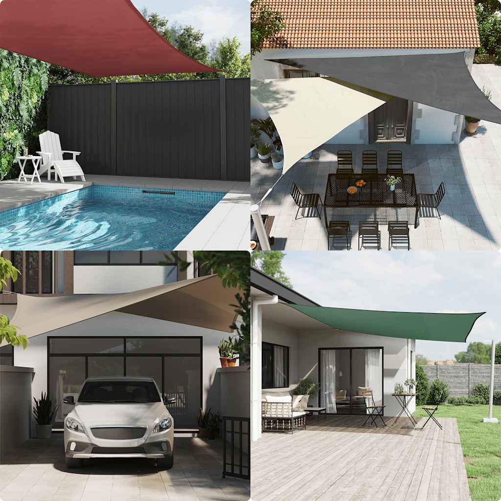 Vidaxl Sunshade Square 6x6 m Oxford Tissu blanc