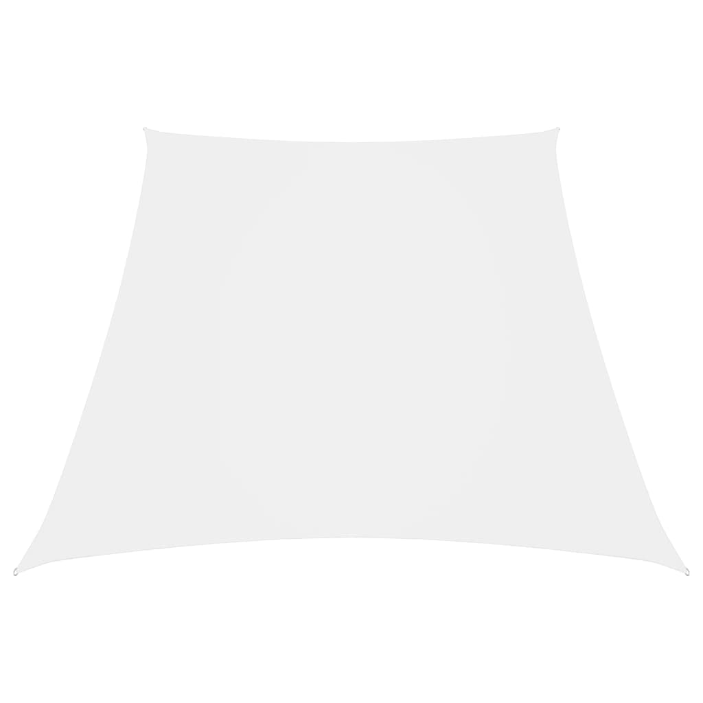 Vidaxl Zonnezeil Trapezium 3 5x4 M Oxford tissu blanc