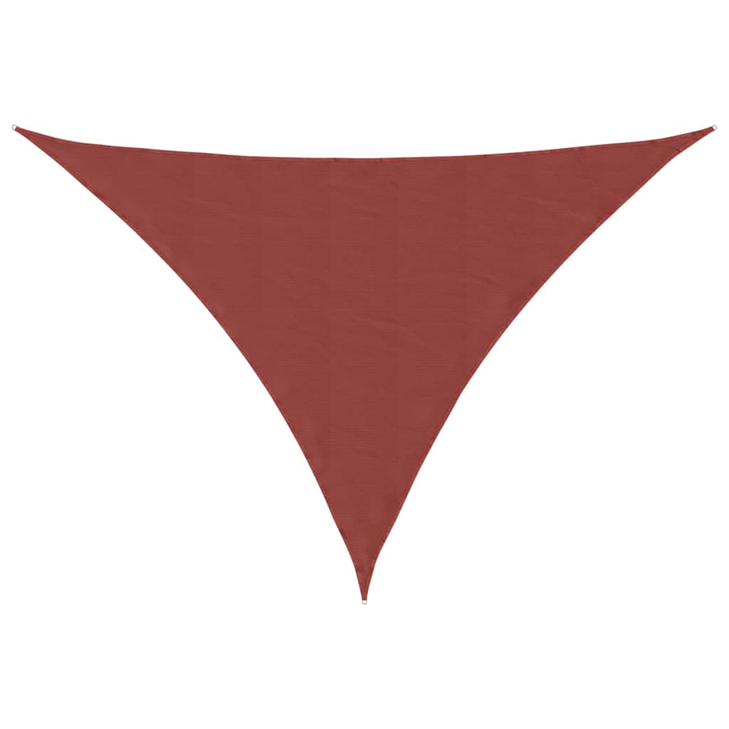 Vidaxx auvent triangulaire 3x4x4 m tissu oxford couleur terre cuite