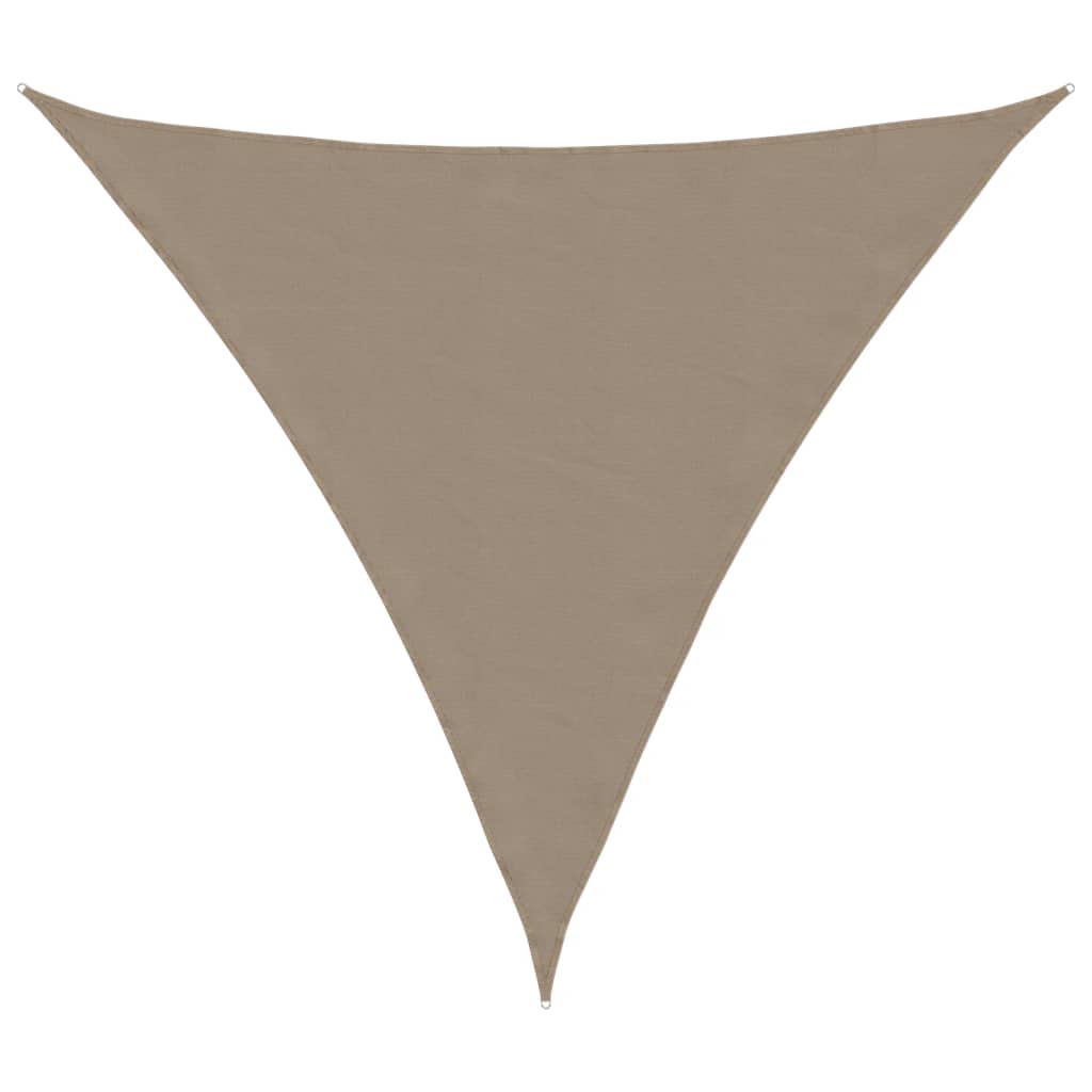 Vidaxl zonnescherm driehoekig 3x3x3 m oxford stof taupe