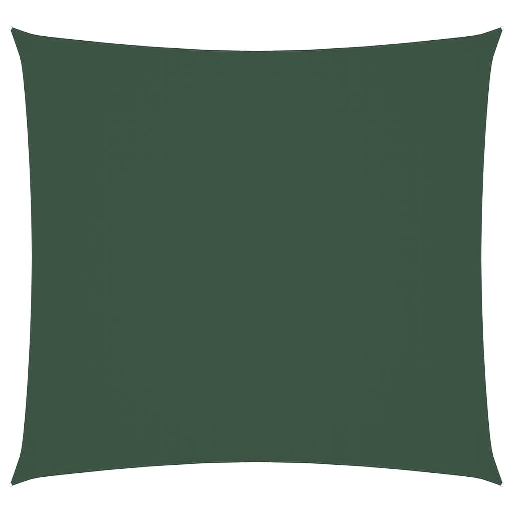 Vidaxl Auvent carré 5x5 m Oxford tissu vert foncé
