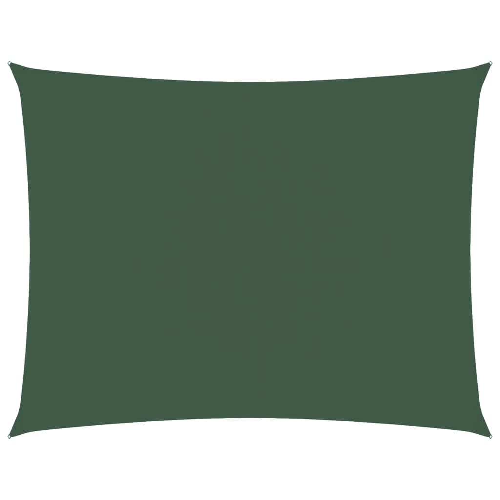 Vidaxl Sunshade rectangulaire 3,5x5 m Oxford tissu vert foncé