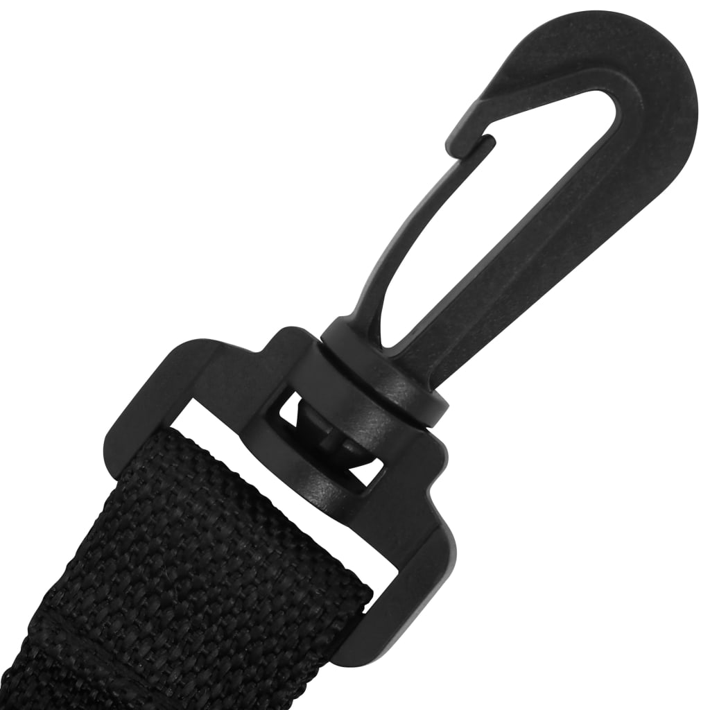 Vidaxl Wind Protection Pney Set pour parasol Polypropylène noir
