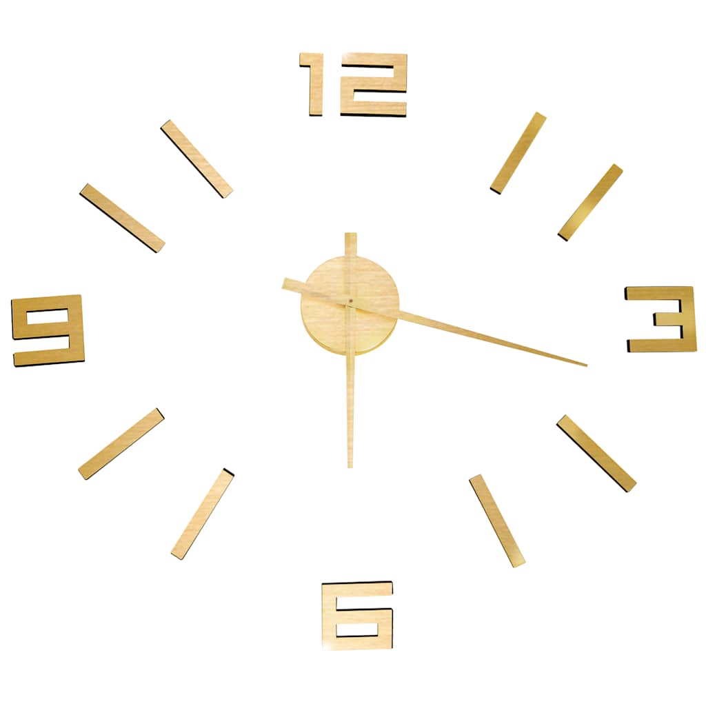 Vidaxx horloge murale 3D moderne XXL 100 cm doré